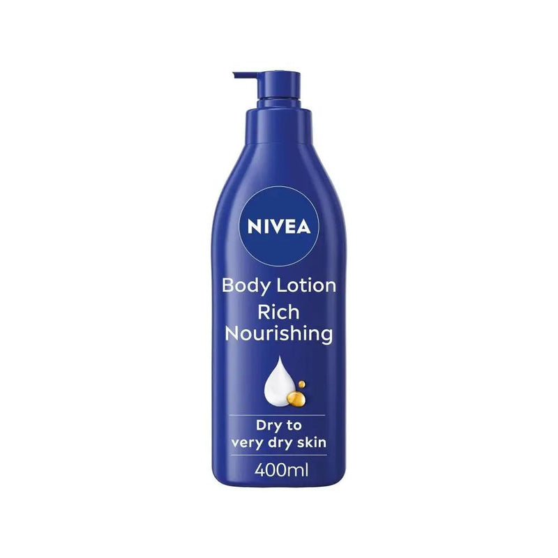 Nivea Nourishing Body Lotion with Deep Moisture Serum 400ml – Dry to Very Dry Skin