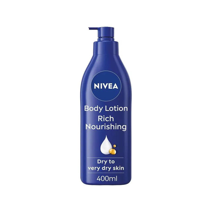Nivea Nourishing Body Lotion, With Deep Moisture Serum, Dry To Very Dry Skin, 400ml