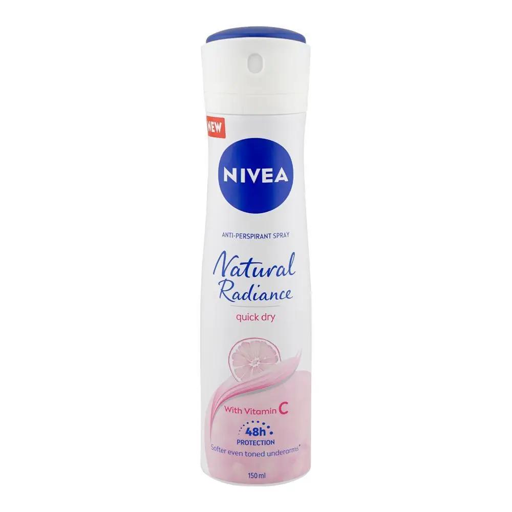 Nivea 48H Natural Fairness Anti-Perspirant Deodorant Spray, For Women, 150ml