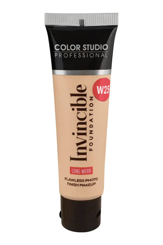 Color Studio Invincible Foundation W25 Golden Beige — Matte – Available in Pakistan
