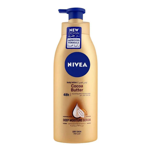 Nivea Cocoa Butter Dry Skin Body Lotion, With Deep Moisture Serum, 400ml