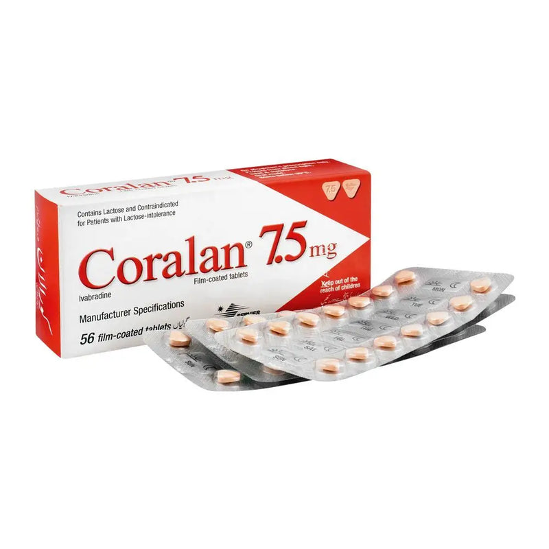 Coralan Tablets 7.5mg — Ivabradine for Heart Rate Control & Angina
