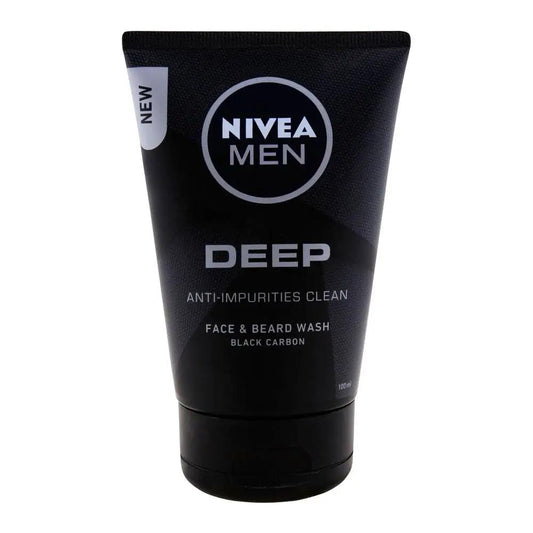 Nivea Men Deep Clean Face & Beard Wash 100ml – Available in Pakistan