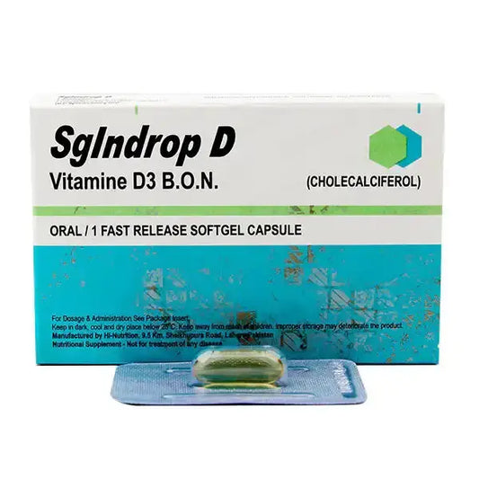 Indrop-D Softgel Capsules 200,000 IU ��� Vitamin D3 Supplement for Bone Health