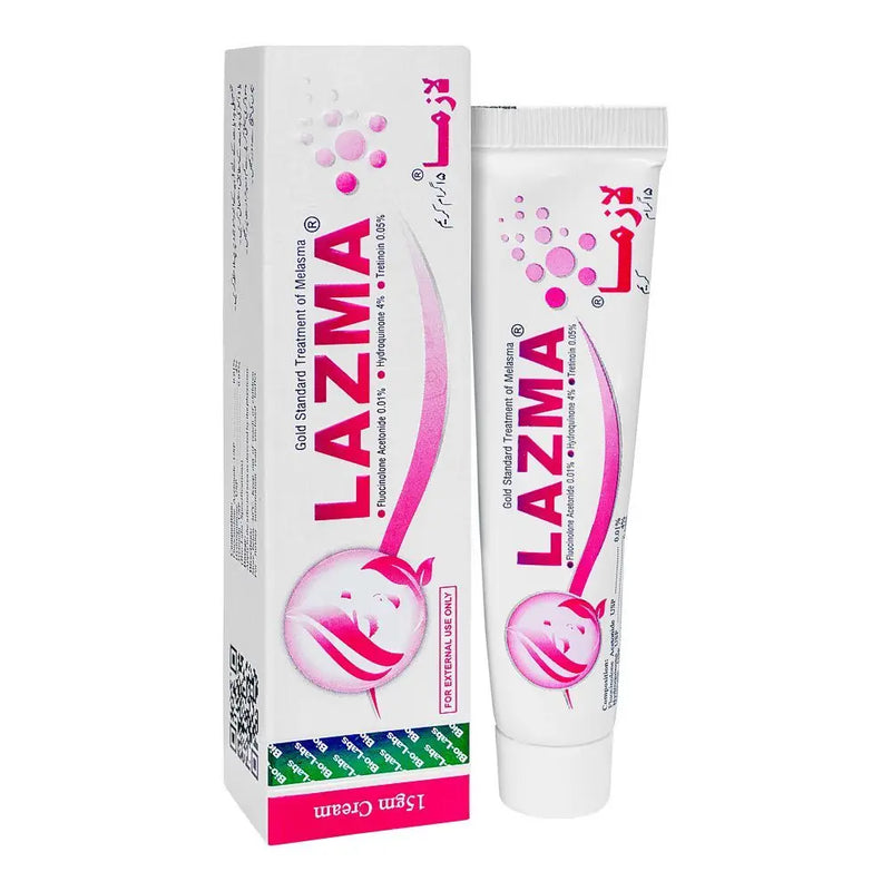 Lazma Cream 15g – Fluocinolone, Hydroquinone & Tretinoin for Melasma