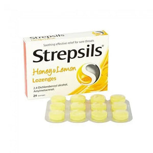 Strepsils Honey & Lemon Lozenges – 10 Lozenges Per Strip