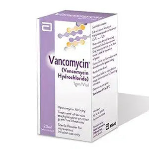 Vancomycin IV Injection 500mg/10ml (Abbott Laboratories) - derma.pk