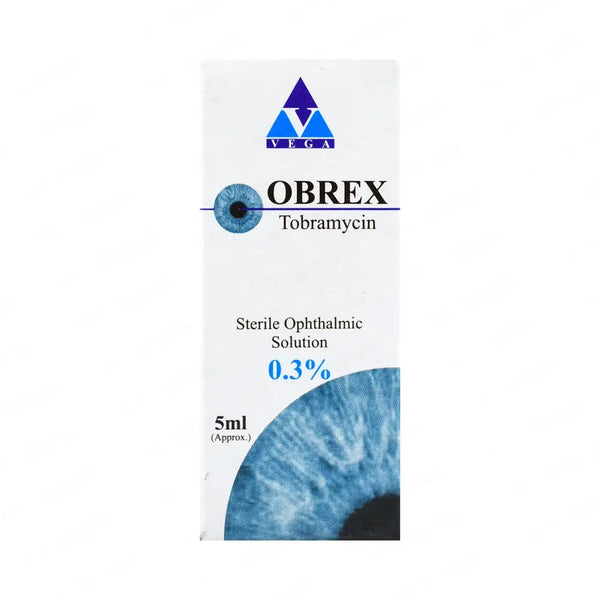 Obrex Eye Drops 5ml – Eye Infection, Redness & Irritation Relief