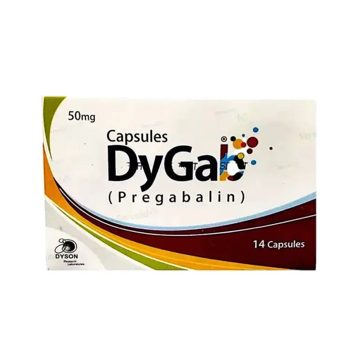 Dygab 50mg Capsules