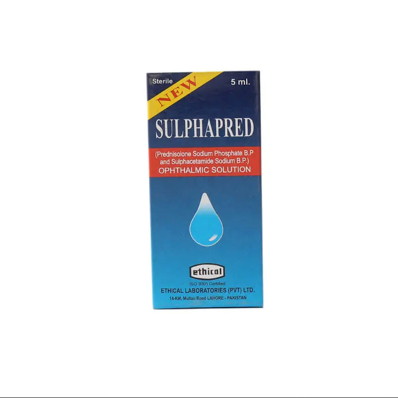 Sulphapred 5ml Eye Drops — Prednisolone Acetate & Sulfacetamide for Eye Infections