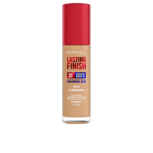 Rimmel Hyaluronic Acid Foundation 170 Wheat Glow - bottle front | Derma.pk