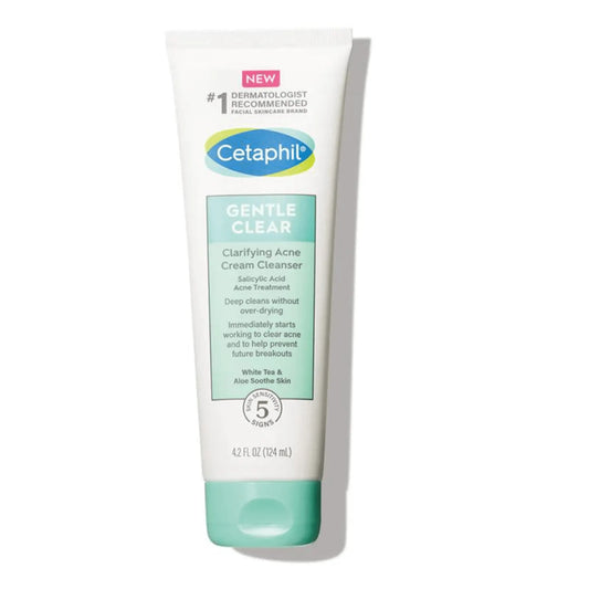 Cetaphil Gentle Clear Clarifying Acne Cream Cleanser 124Ml
