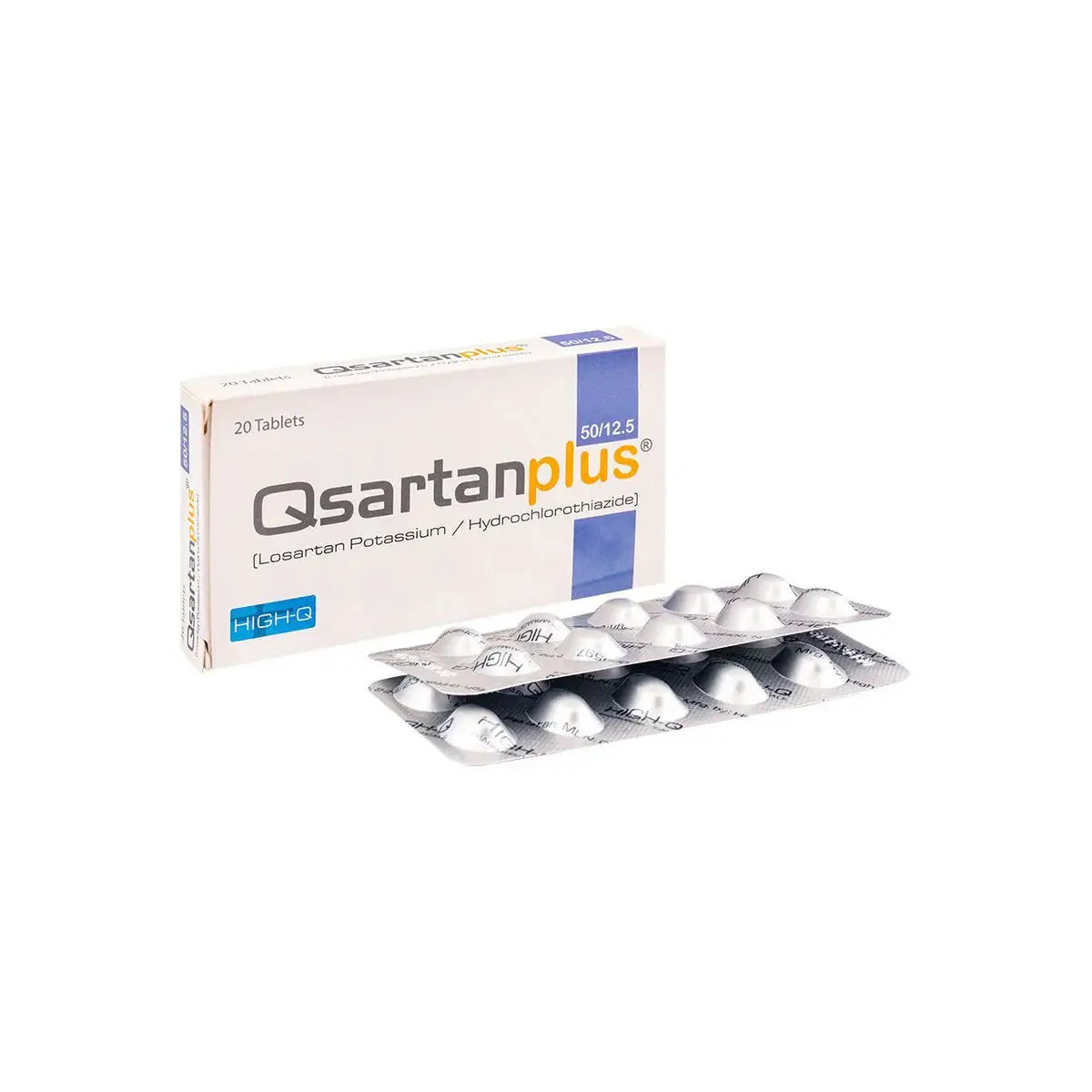 Qsartan Plus Tablets 50/12.5mg – Losartan & Hydrochlorothiazide – Available in Pakistan