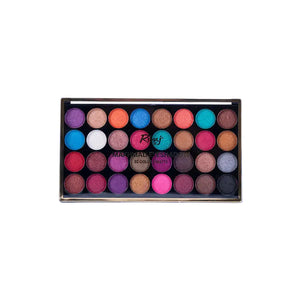 Rivaj Makhmali 32 in 1 Eyeshadow Kit Shade 2 — 32 bold high-contrast shades, derma.pk Pakistan