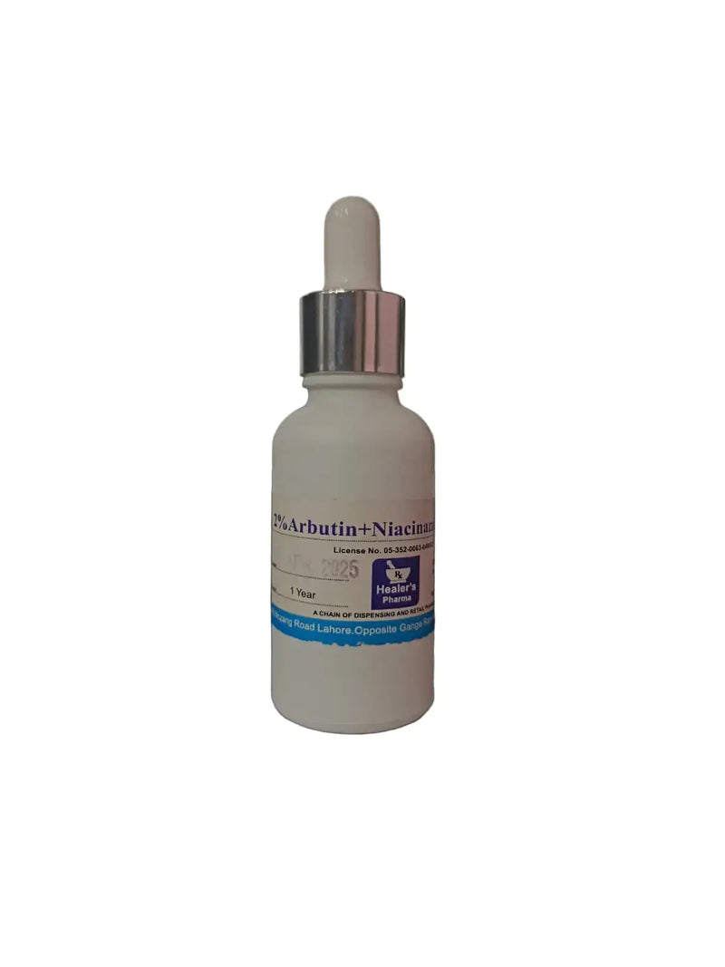 Healers Pharma 2% Arbutin + Niacinamide Brightening Serum — Pores, Oil Control & Acne Marks