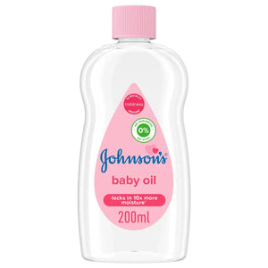 Johnson's Baby Oil 200ml – Gentle Moisturizing Oil for Baby Skin – Available in Pakistan