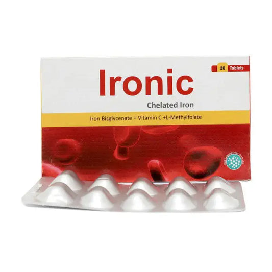 Ironic Tablets – Iron, Vitamin C & L-Methylfolate for Anaemia