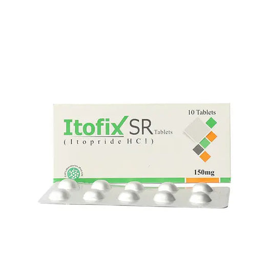 Itofix SR Tablets 150mg – Itopride Hydrochloride Sustained Release for Dyspepsia – Available in Pakistan