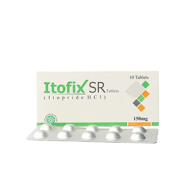 Itofix SR Tablets 150mg – Itopride Hydrochloride Sustained Release for Dyspepsia