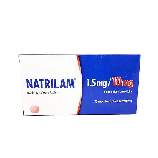 Natrilam 1.5/10mg Tablets – Indapamide + Amlodipine