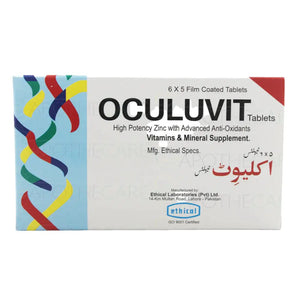 Oculuvit Tablets – Eye Health Multivitamin with Vitamins A, C, E, Zinc & Selenium