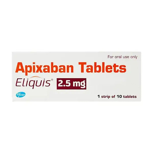 Eliquis Tablets 2.5mg – Apixaban for Stroke & Blood Clot Prevention – Available in Pakistan