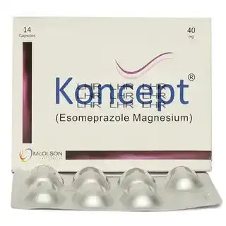 Koncept Capsules 40mg ��� Esomeprazole for Acidity & Ulcers Relief