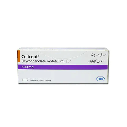 Cellcept Tablets 500mg by Roche — Mycophenolate Mofetil Immunosuppressant