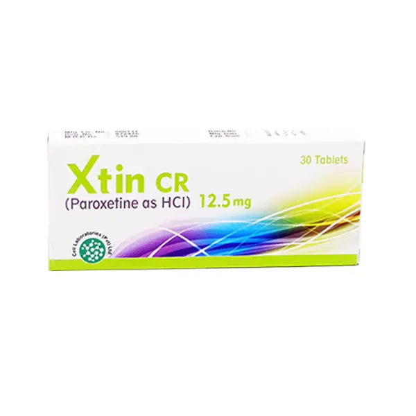 Xtin CR 12.5mg Tablets – Paroxetine Controlled Release for Depression & Anxiety