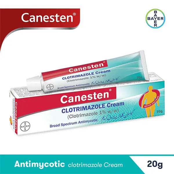 Canesten Clotrimazole Cream 1% 20g – Antifungal Treatment for Skin Infections