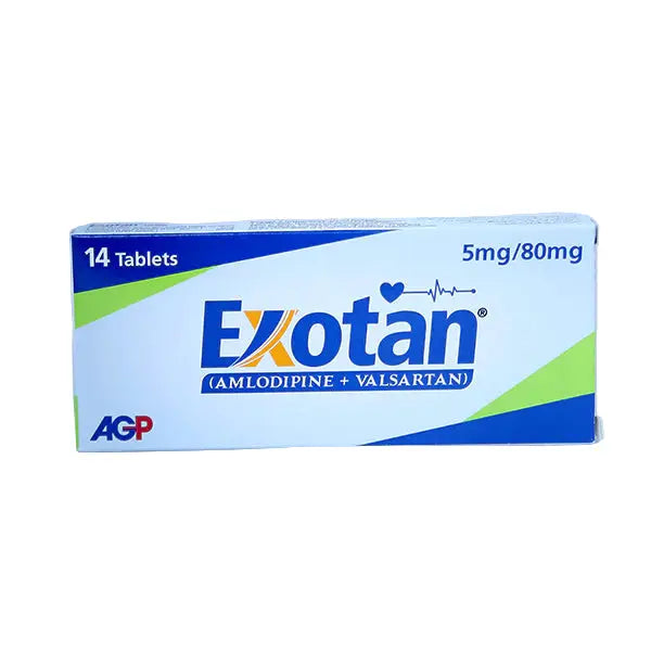 Exotan Tablets 5mg/80mg – Amlodipine & Valsartan for Hypertension