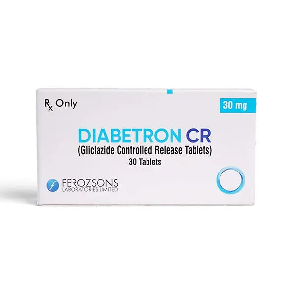 DIABETRON CR 30MG Tab 30's (Gliclazide) Ferozsons