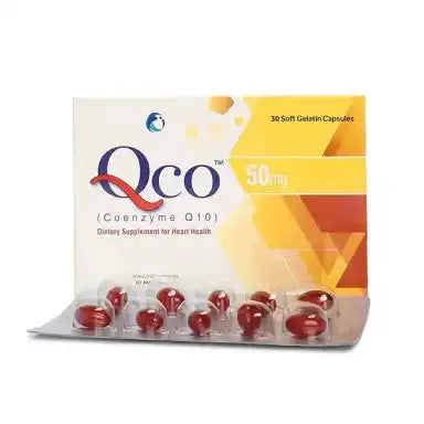 Co-Q10 Capsules 50Mg – Coenzyme Q10 for Heart Health & Energy - Derma.pk