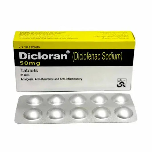Dicloran Tablets 50mg ��� Effective Pain Relief with Diclofenac Acid