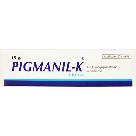 Pigmanil-K 15g Cream – Kojic Acid & Glycolic Acid Cream for Pigmentation & Dark Spots – Available in Pakistan