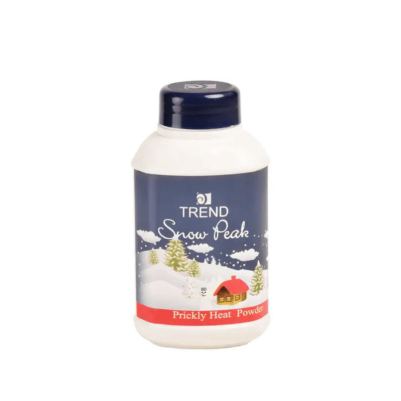 Trend Snow Peak Prickly Heat Powder 250gm – Menthol Cooling Talc