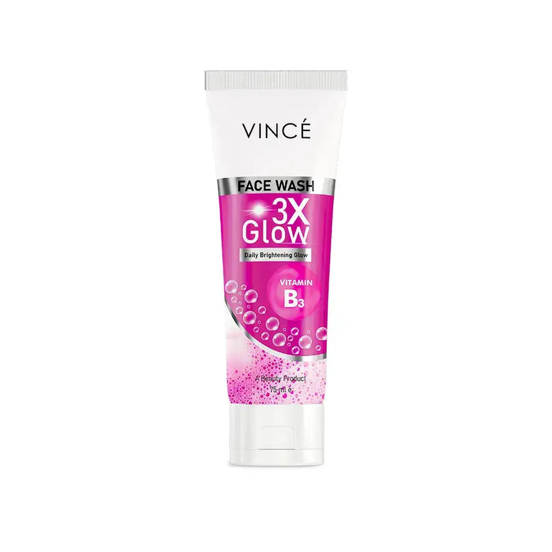 Vince 3X Glow Face Wash Vitamin B3 Rose Water Cleanser