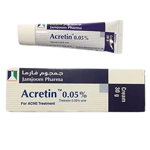 Jamjoom Pharma - Acretin .05% Cream for Acne Treatment, 30g