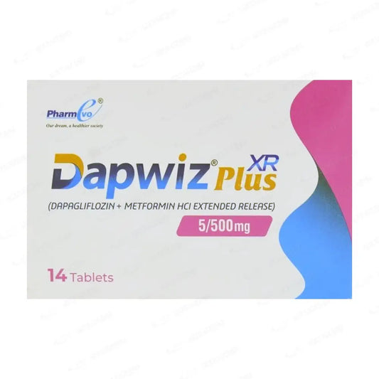 Dapwiz Plus XR 5mg/500mg Tablet (Dapagliflozin + Metformin XR) for Type 2 Diabetes – Available in Pakistan