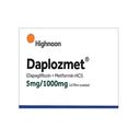 Daplozmet 5mg/1000mg Tablet (Dapagliflozin + Metformin) for Type 2 Diabetes photo 1