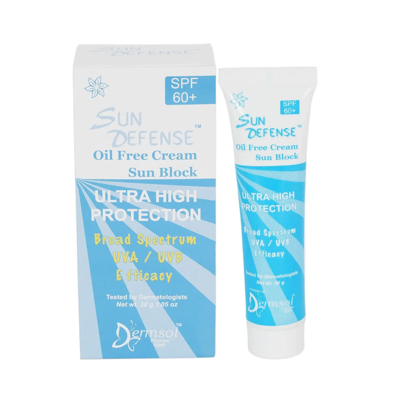 Dermsol Sun Defense SPF 50 Moisturizing Cream – Broad Spectrum UV Protection & Hydration