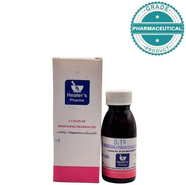 5% MINOXIDIL + 0.1% FINASTERIDE SPRAY 60ml -DISPENSING MEDICINE Healer's pharma