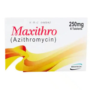 Maxithro Azithromycin 250mg Antibiotic Tablets