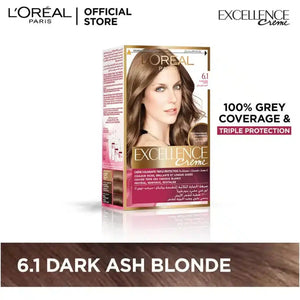 6.1 L'Oreal Hair Color - Dark Ash Blond for Elegant Hair Transformation