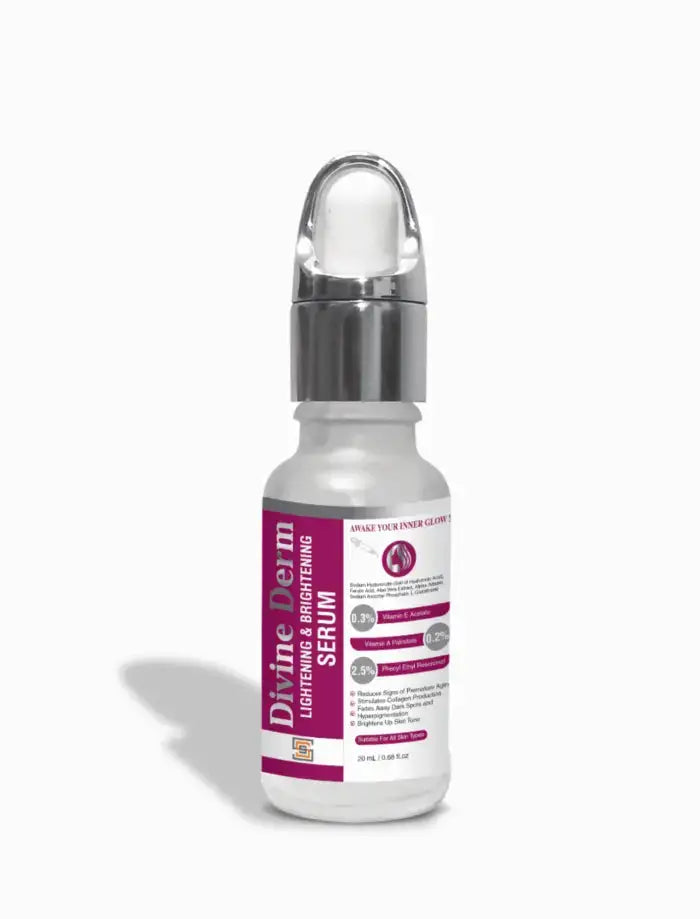 Divine Derm Lightening & Brightening Serum – Fades Dark Spots Superior Skin Solutions