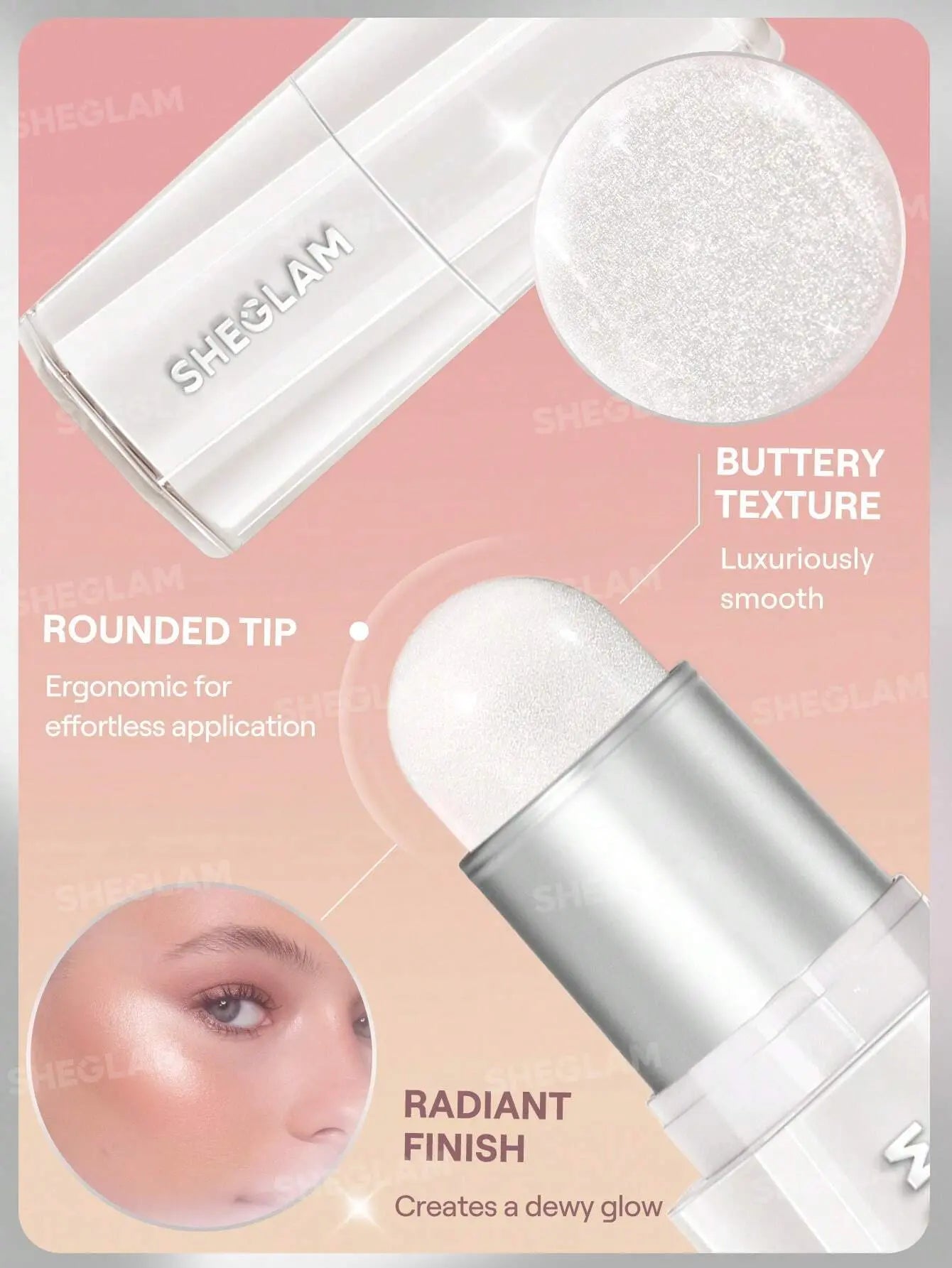 Sheglam Buttery Bling Highlight Stick – additional product angle