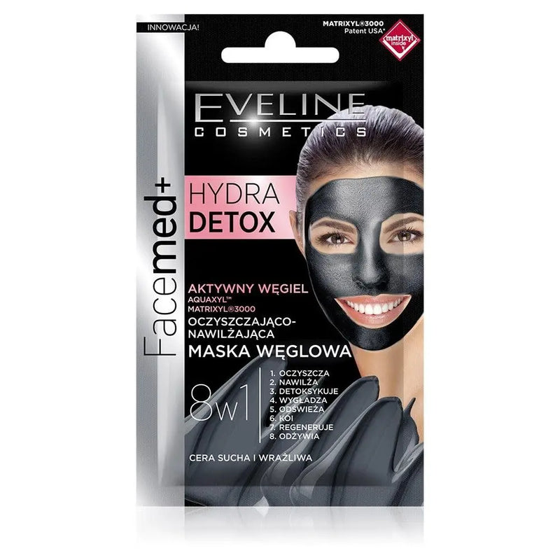 Eveline Facemed+ Hydra Detox Carbon Mask 2 x 5ml