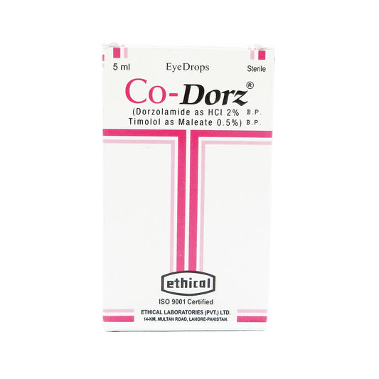Co-Dorz 5ml Eye Drops — Dorzolamide & Timolol for Glaucoma – Available in Pakistan