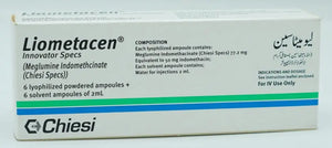 Liometacen Injection 50mg Meglumine Indomethacinate