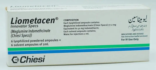 Liometacen Injection 50mg Meglumine Indomethacinate – Available in Pakistan